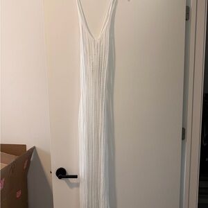 Cupshe White Crochet Maxi Swim Coverup